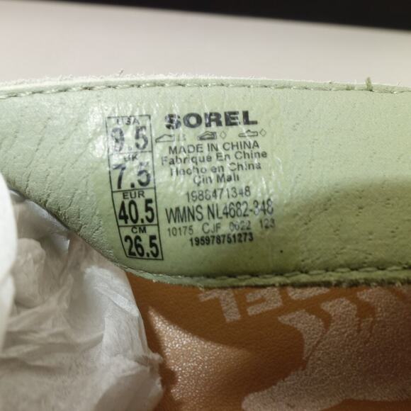 NEW Sorel Joanie II Slingback Platform Strap Sandals Women's 9.5 Safari Green - Picture 6 of 7